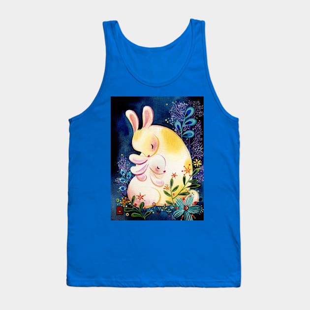 Rabbit family Tank Top by Alina Chau